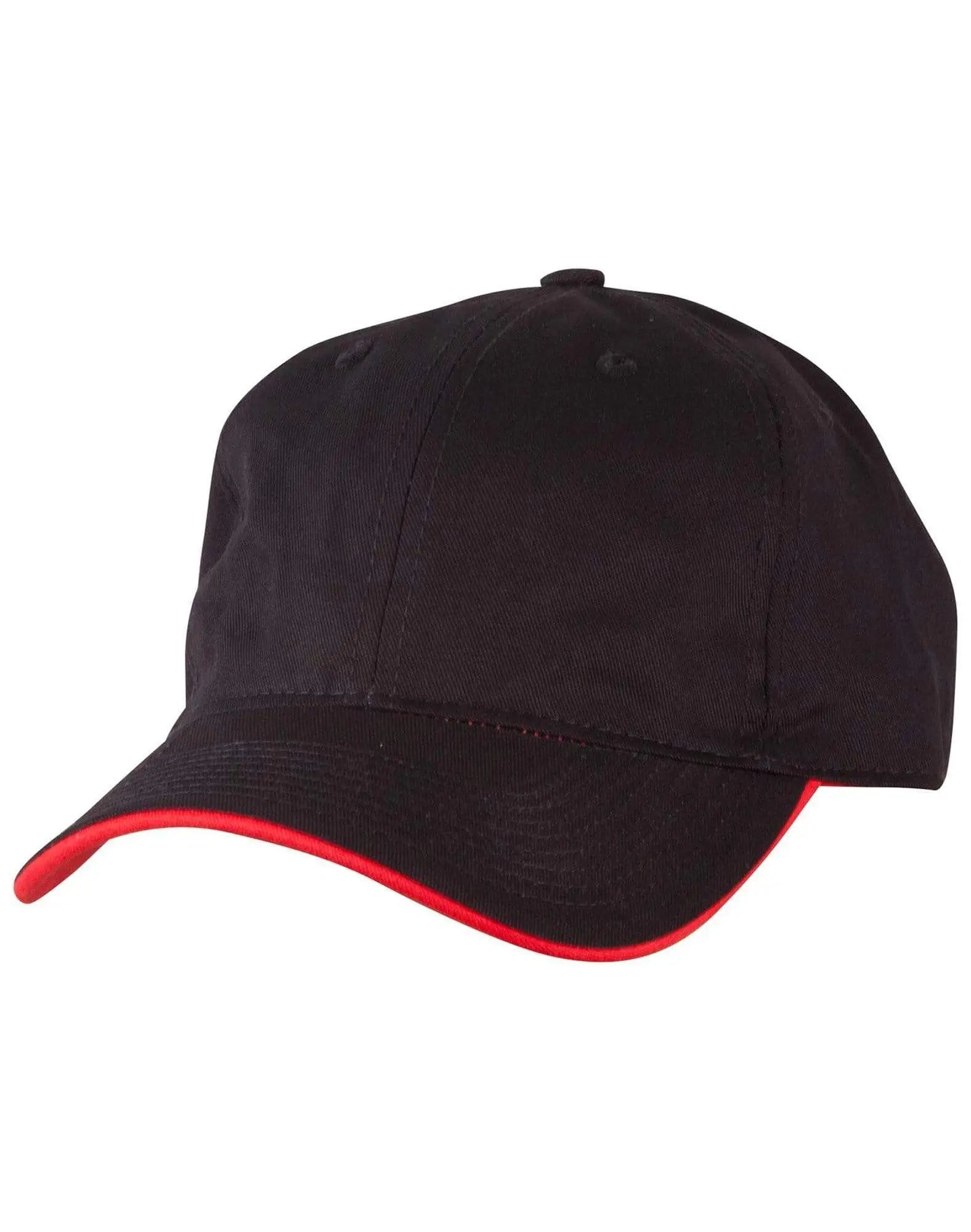 Underpeak Contrast Colour Cap CH51 Active Wear Winning Spirit Black/Red One size